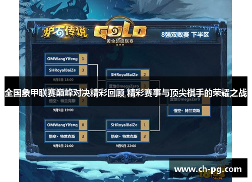 全国象甲联赛巅峰对决精彩回顾 精彩赛事与顶尖棋手的荣耀之战
